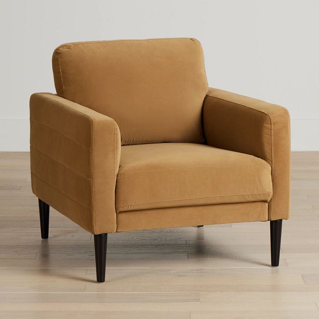 Nala Light Brown Velvet Chair