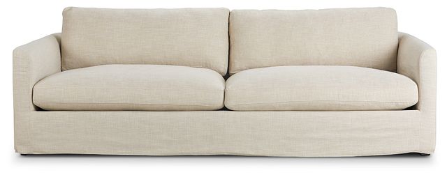 Willow 102" Light Beige Fabric Sofa (1)