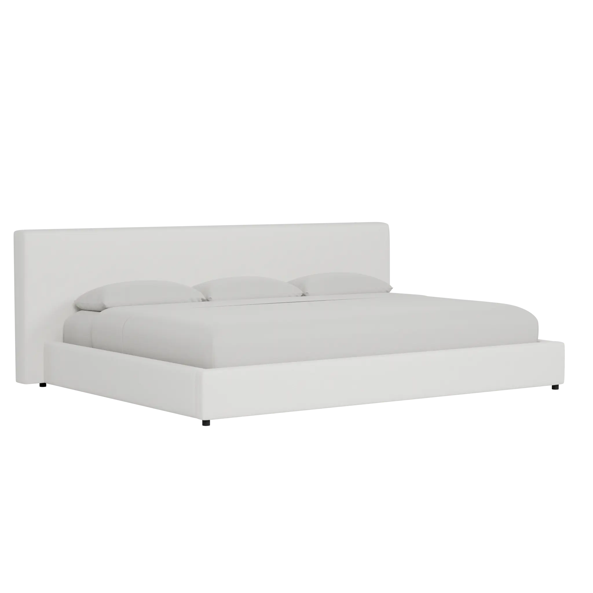 Grayton Sutton White 44" Upholstered Platform Bed Grayton Sutton White 44" Upholstered Platform Bed