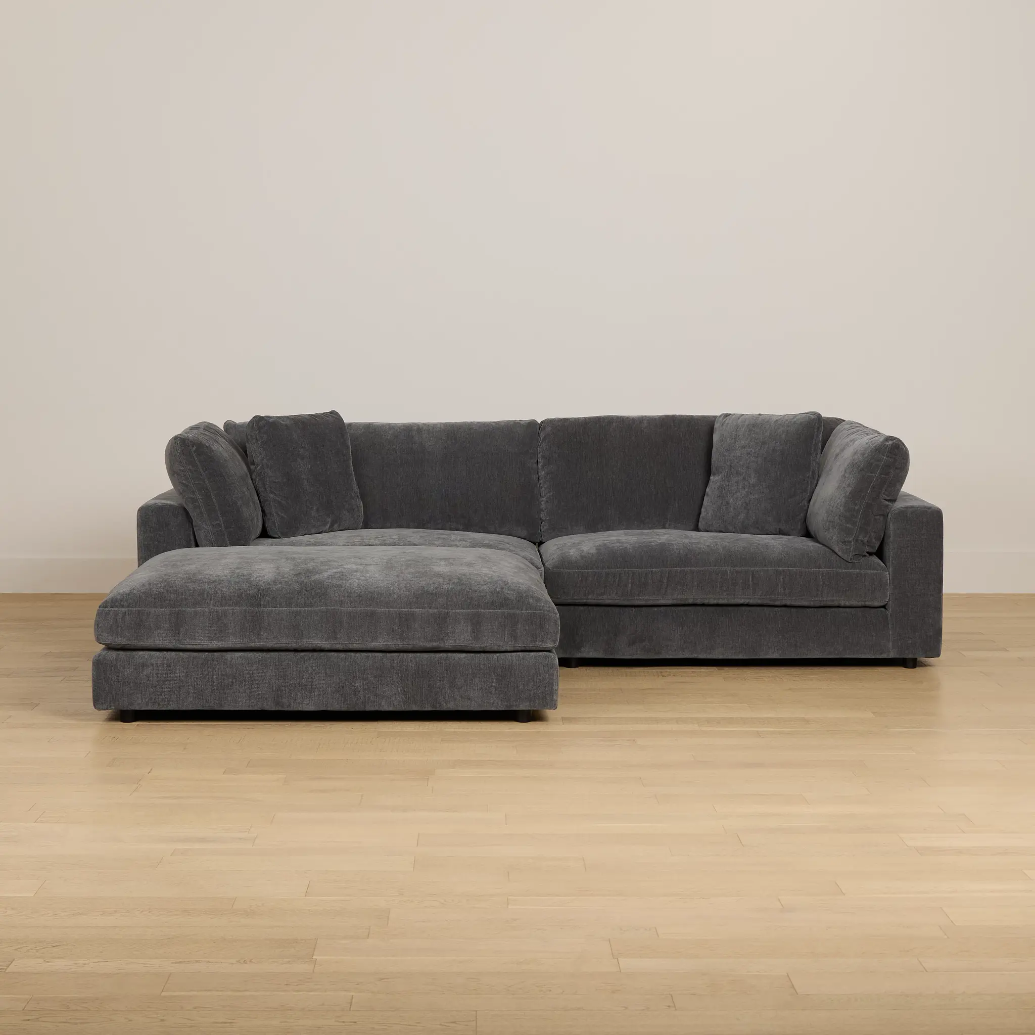 Lounge Dark Gray Fabric Chaise Sectional Lounge Dark Gray Fabric Chaise Sectional