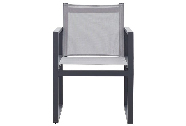 Linear2 Dark Gray Sling Arm Chair