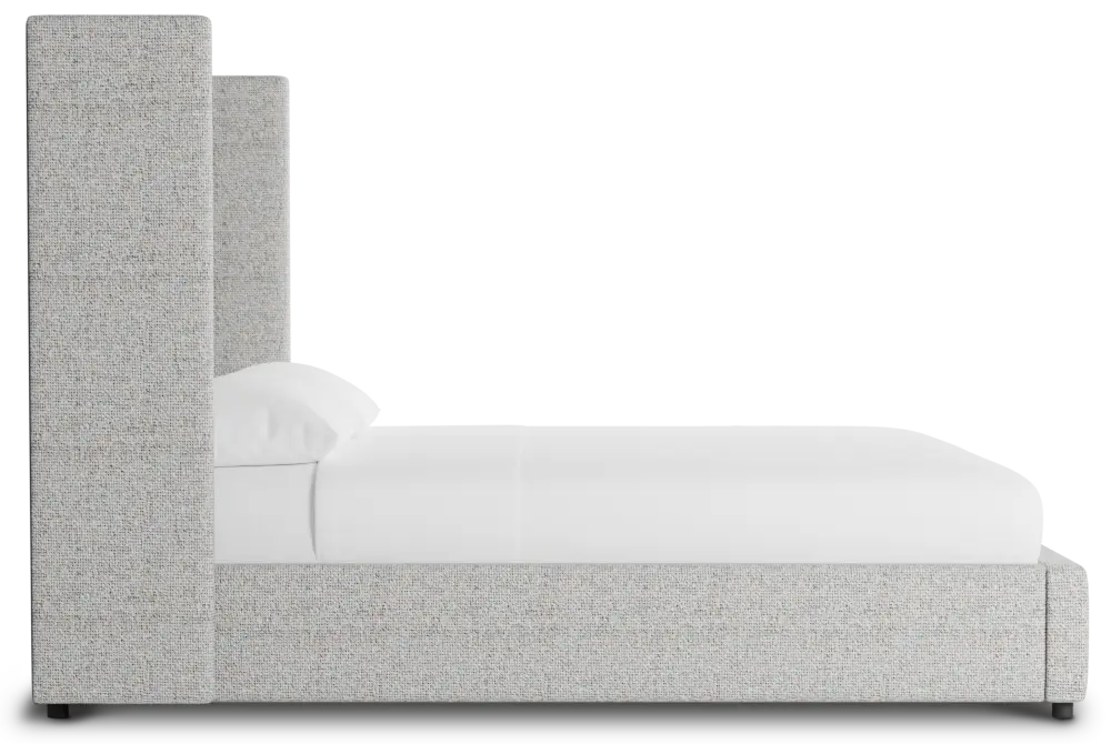 Captiva Natural Beauty Gray 60" Upholstered Shelter Bed Captiva Natural Beauty Gray 60" Upholstered Shelter Bed