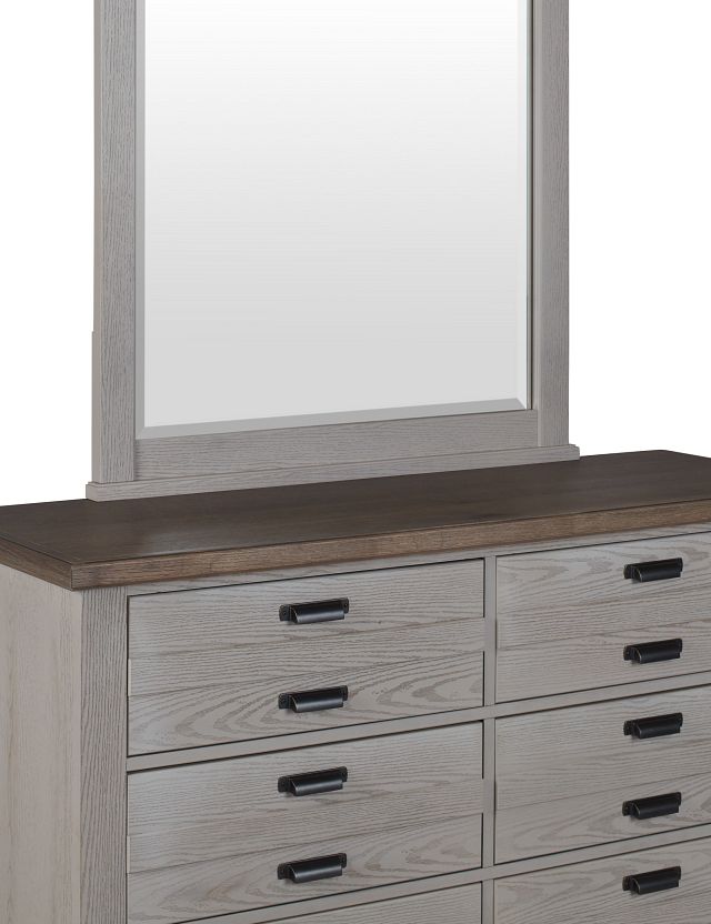 Bungalow Two-tone Dresser & Mirror