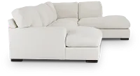 Veronica White Down Small Right Bumper Sectional