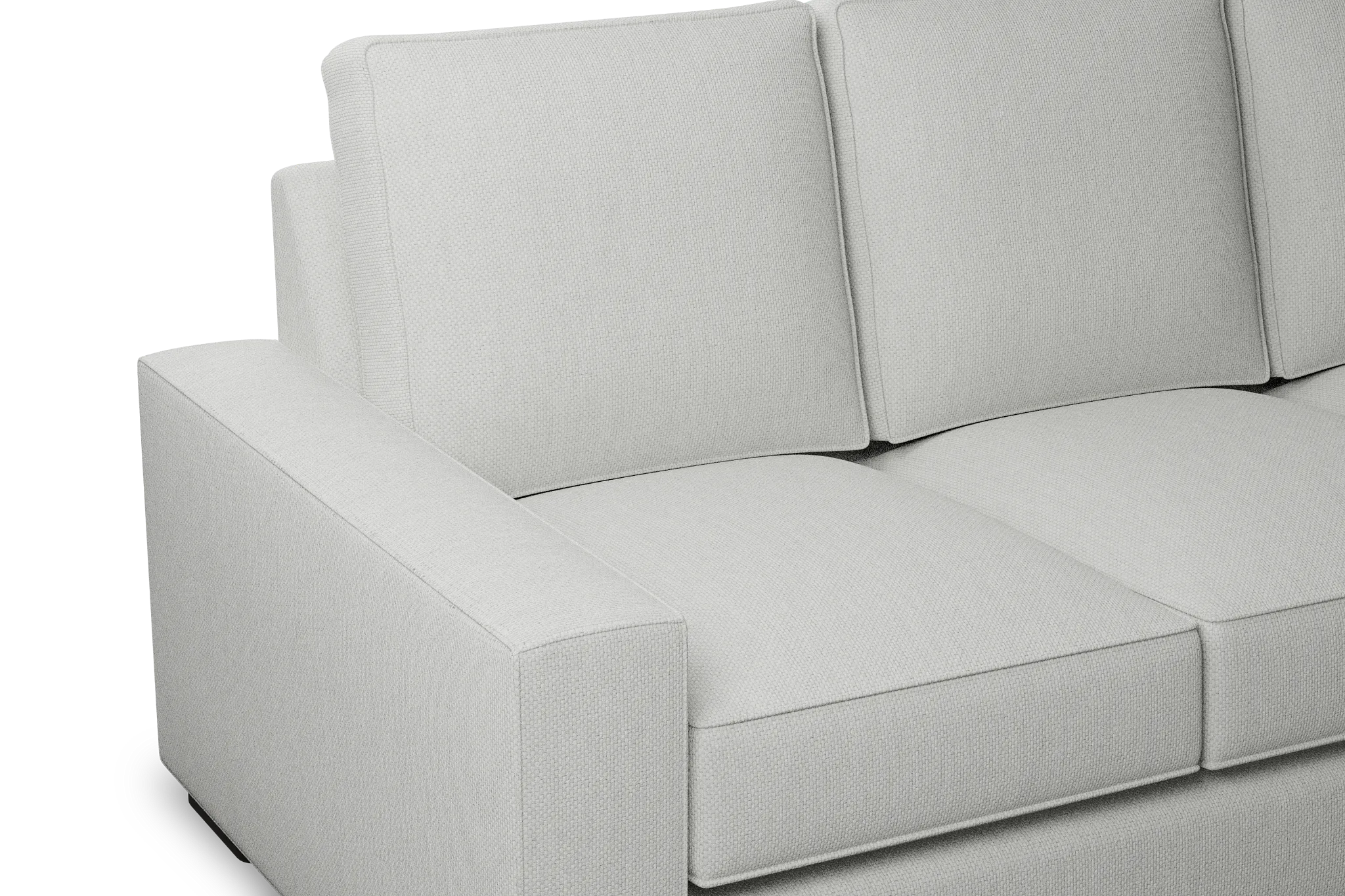 Edgewater Revenue White 84" Sofa W/ 3 Cushions