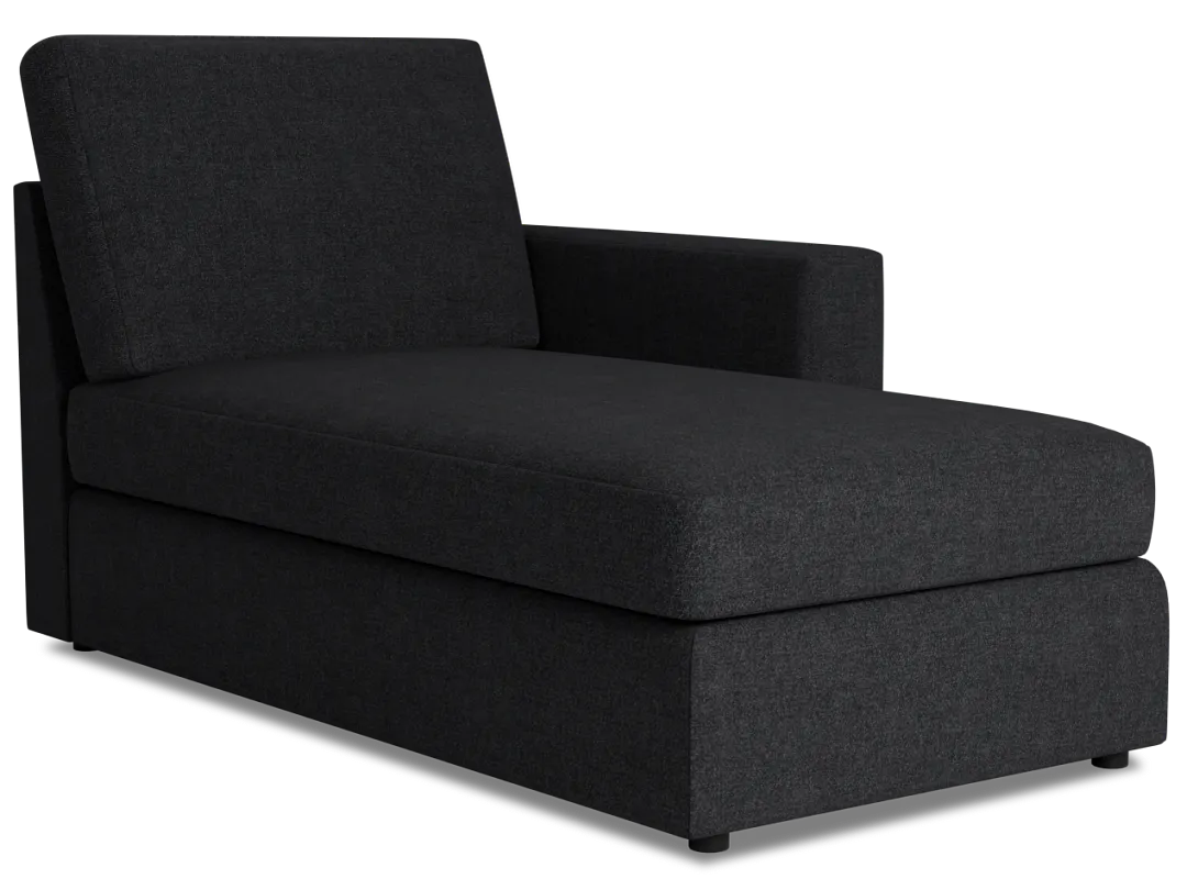 Citymod Dark Gray Fabric Right Chaise