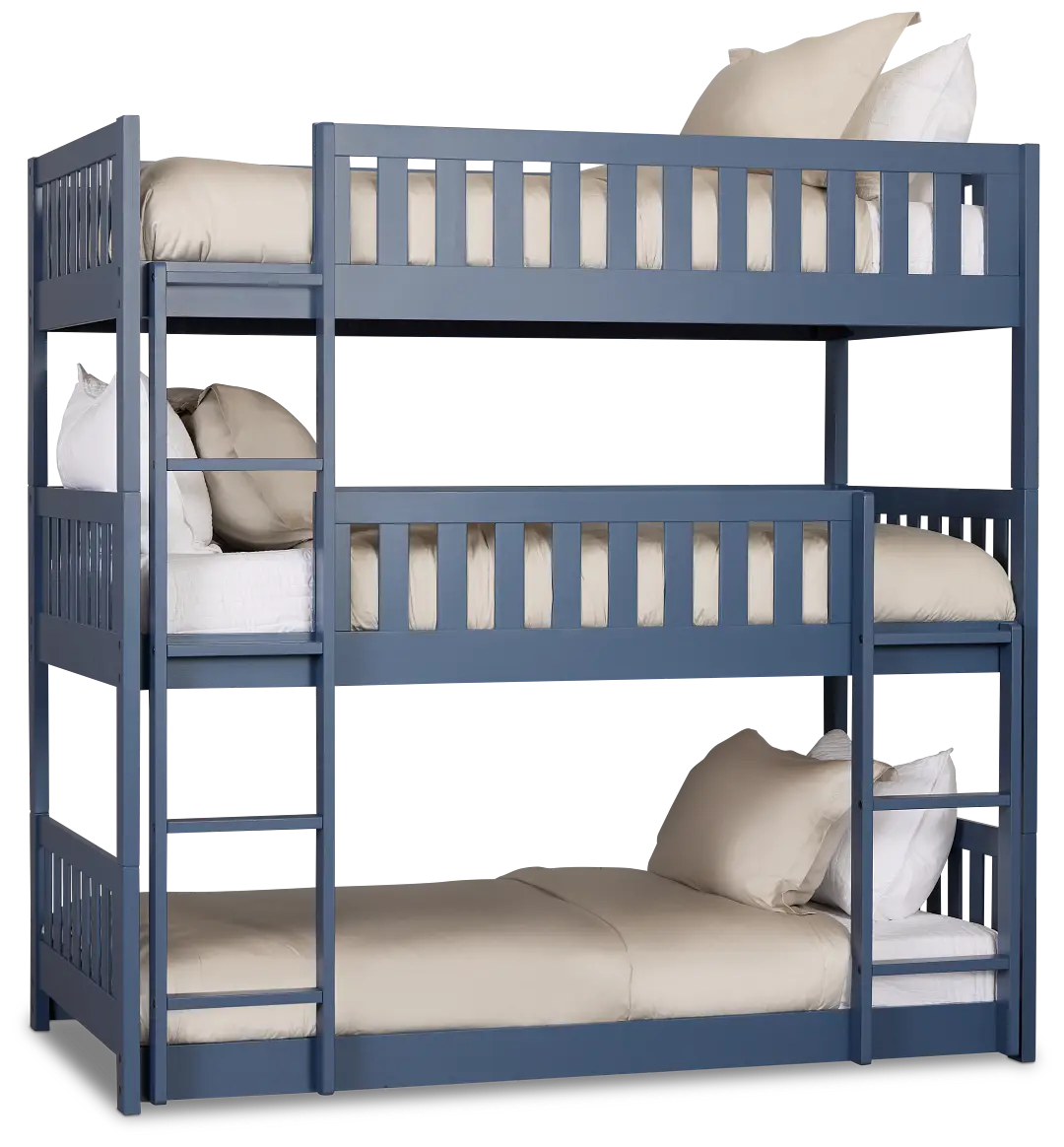 Charleston Dark Blue Triple Bunk Bed Charleston Dark Blue Triple Bunk Bed