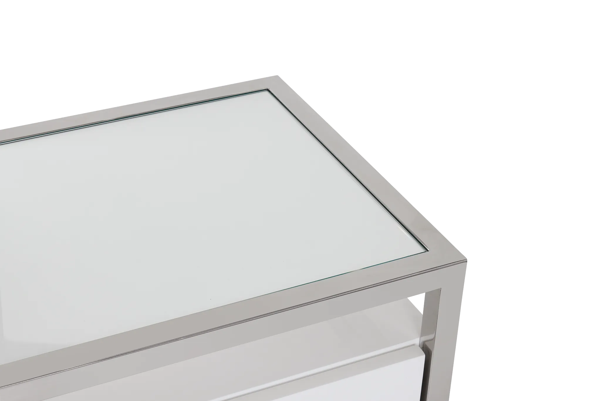 Miami White Dresser & Mirror