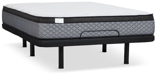 Kevin Charles By Sealy Essential Plush Plus Adjustable Mattress Set