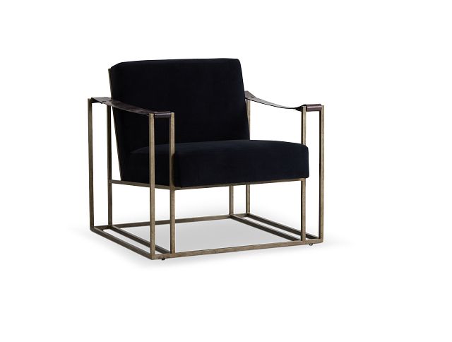Dekker Black Fabric Accent Chair (1)