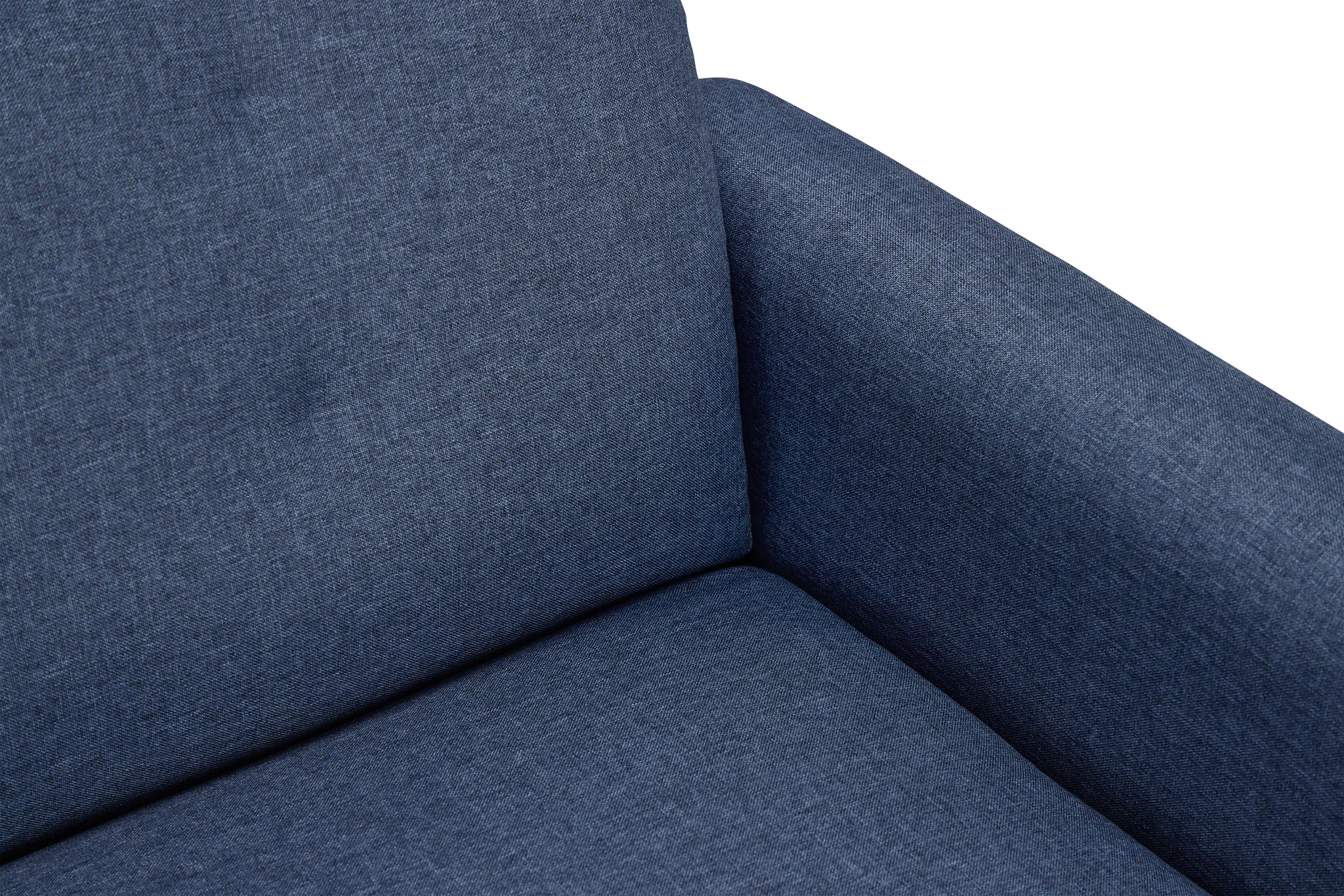 Denali Dark Blue Fabric Sofa Futon