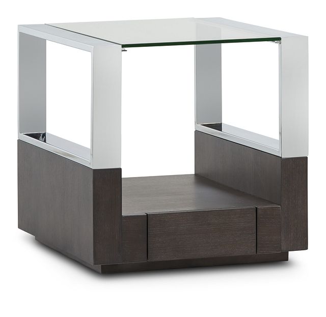 Remus Dark Tone Square End Table