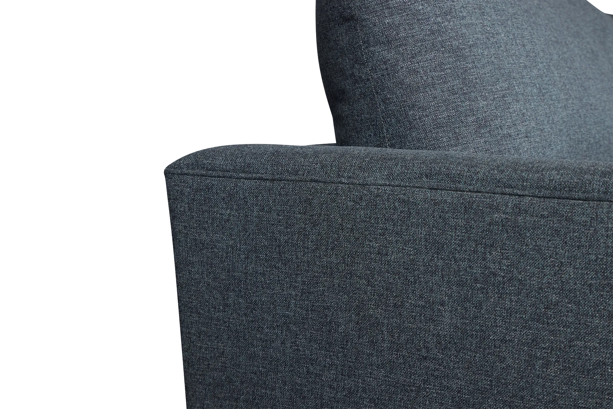 Noah Dark Blue Fabric Large Right Chaise Sectional