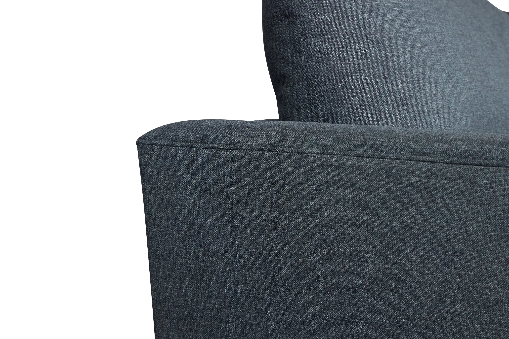 Noah Dark Blue Fabric Large Right Chaise Sectional Noah Dark Blue Fabric Large Right Chaise Sectional