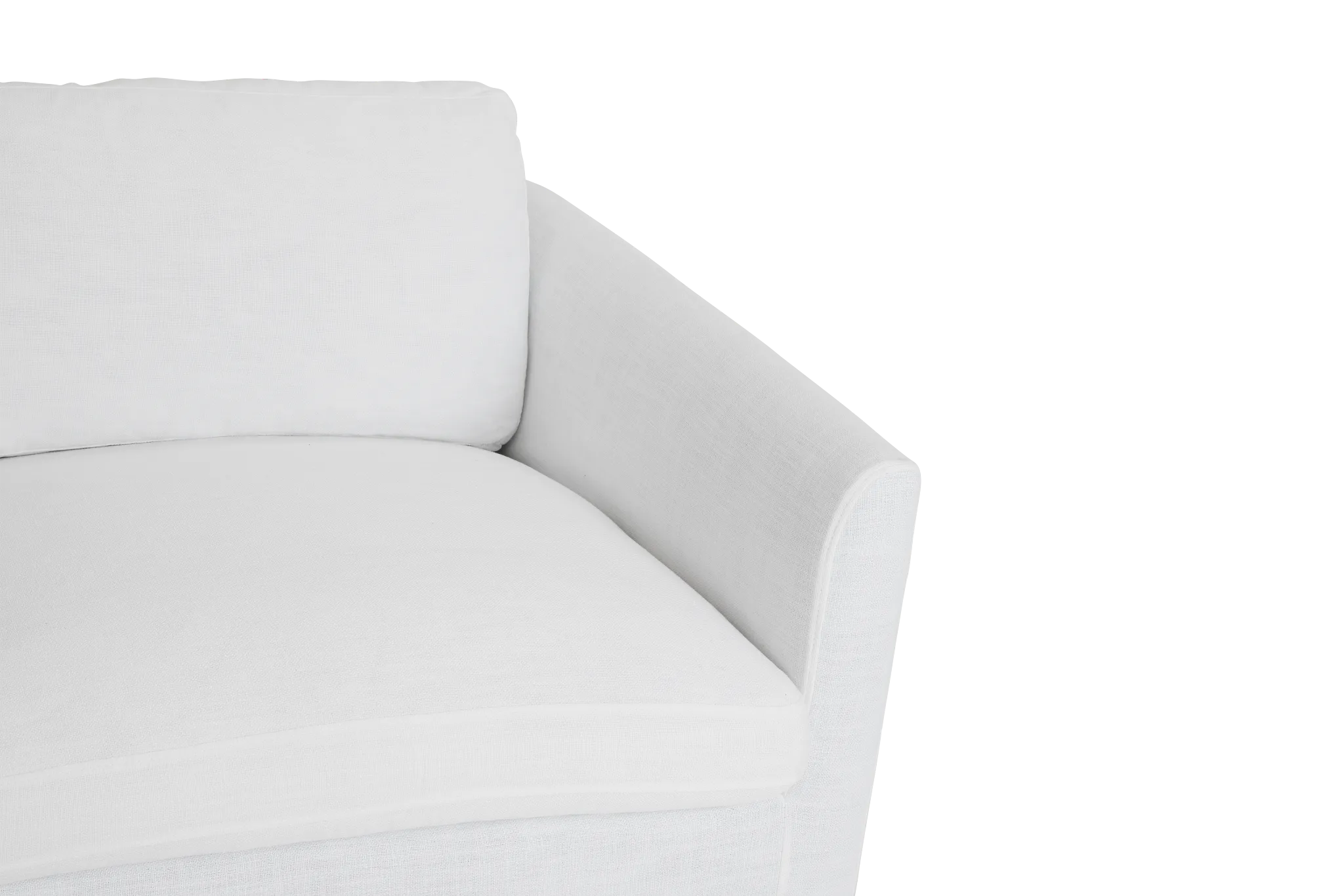 Willow White Fabric Chair