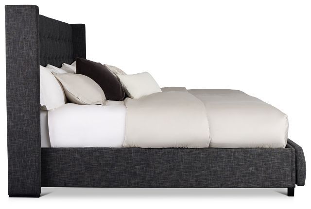 Chatham Dark Gray Uph Panel Storage Bed