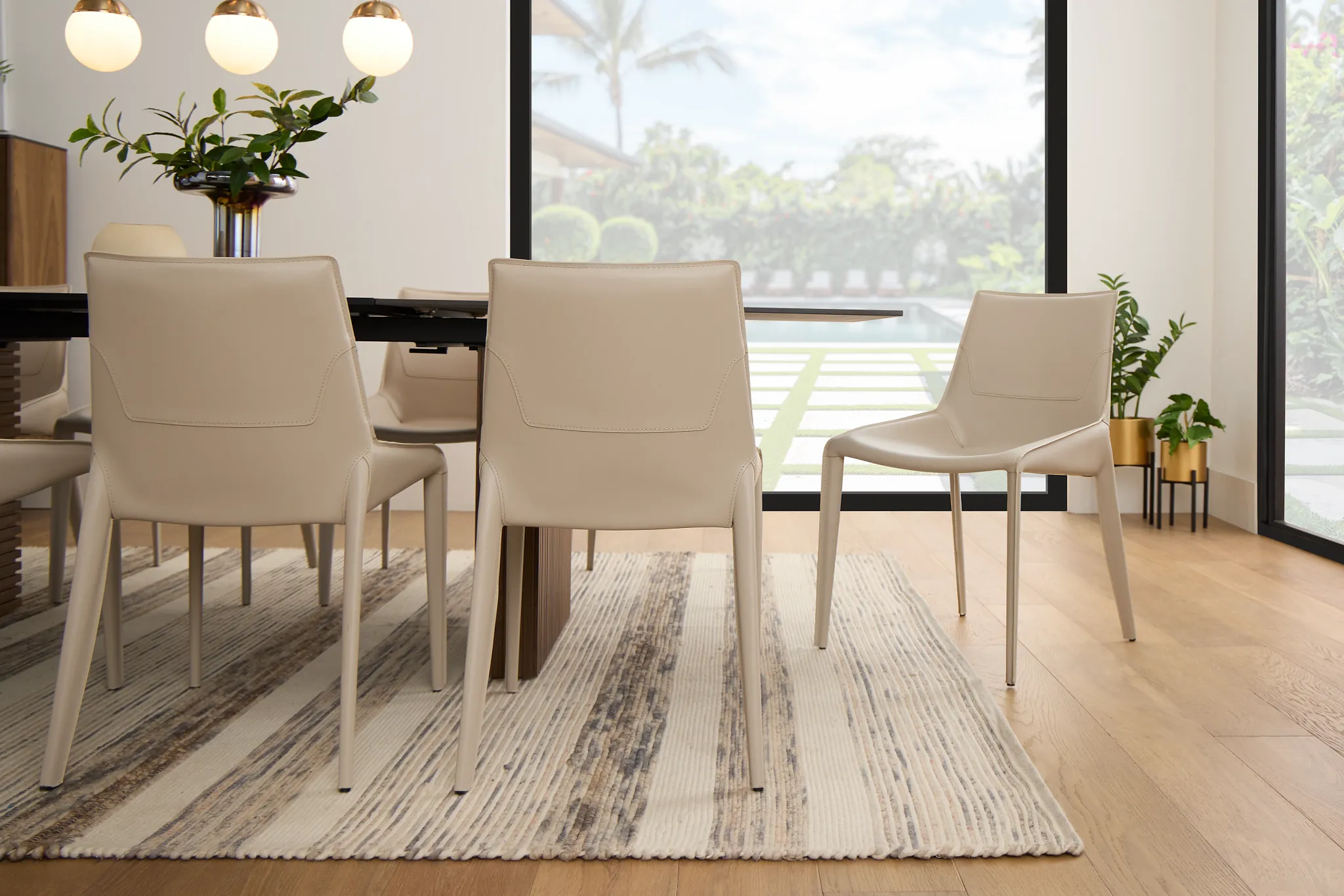 Wayne Light Beige Upholstered Side Chair