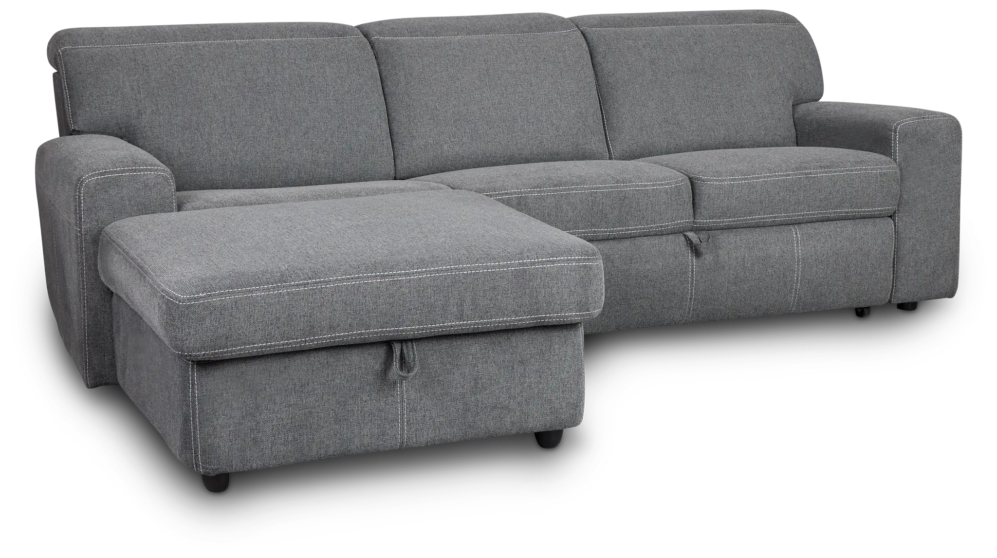 Callum Dark Gray Storage Small Left Power Chaise Sleeper Sectional Callum Dark Gray Storage Small Left Power Chaise Sleeper Sectional