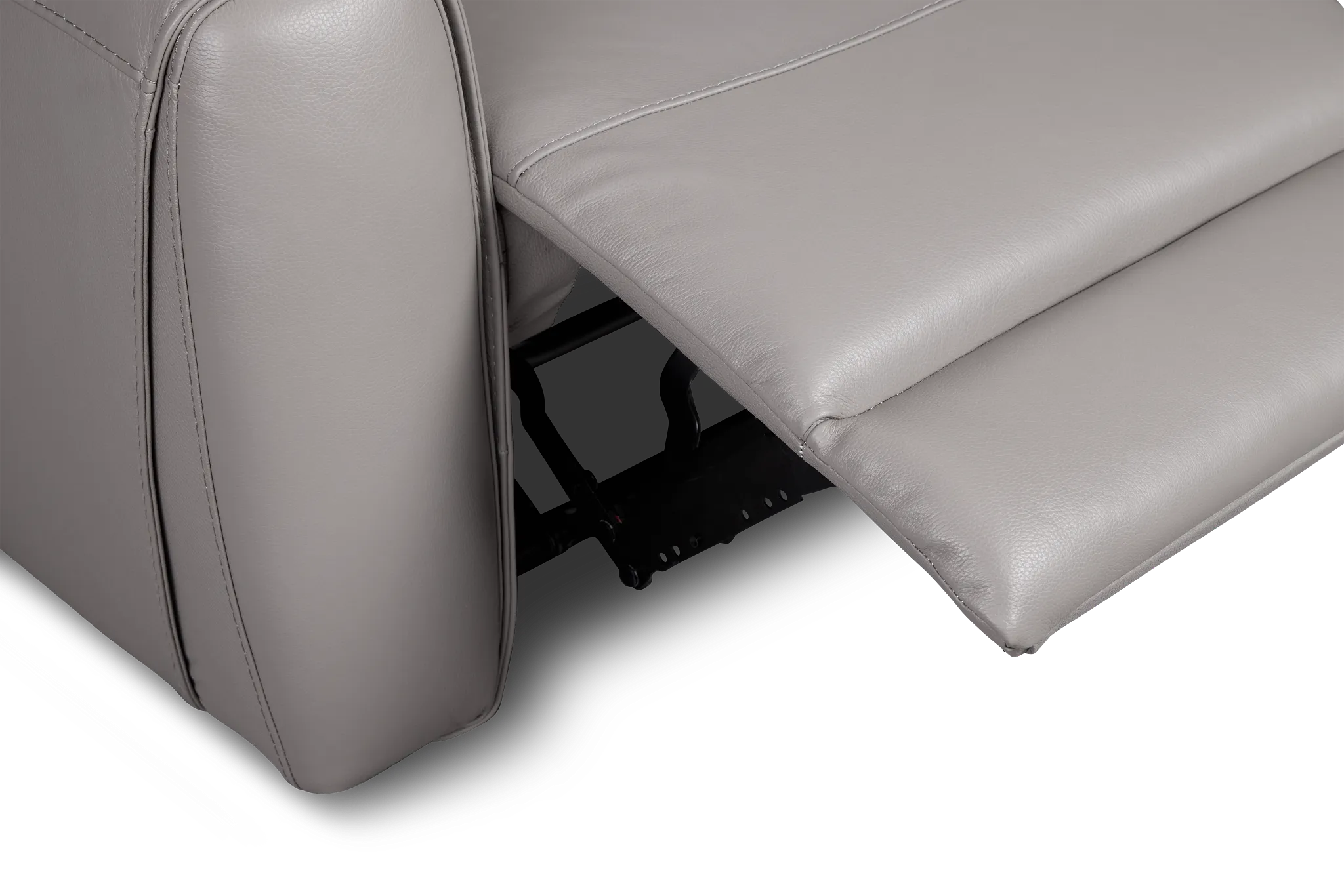 Walker Light Gray Lthr/vinyl Reclining Sofa