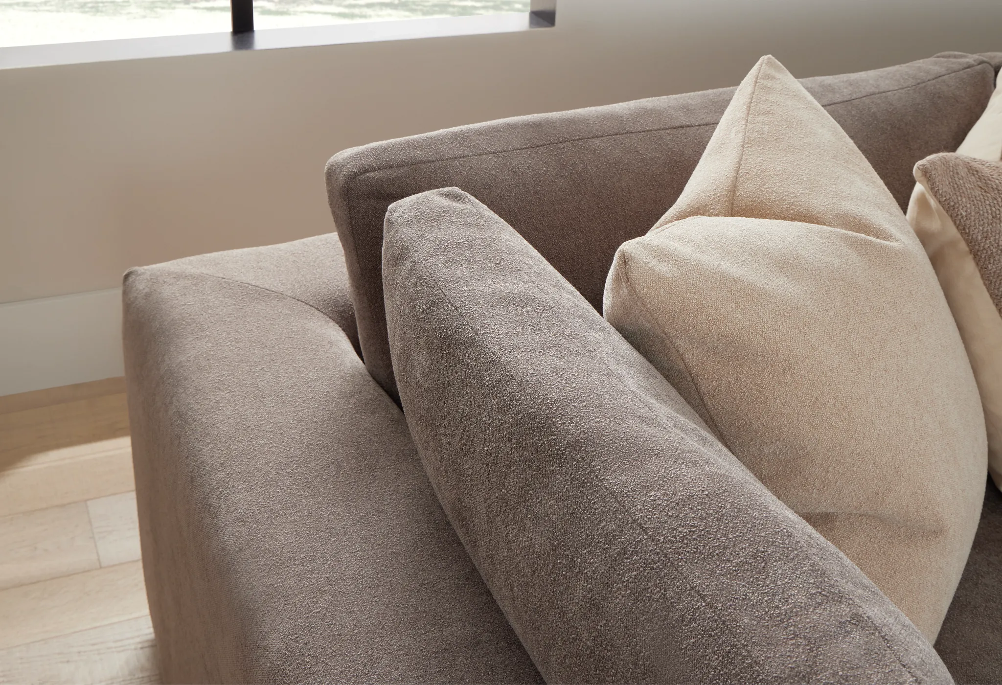 Destin Elite Brown Fabric 4-piece Modular Sectional