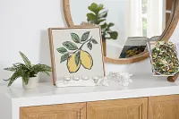 Suny Beige Framed Canvas Wall Art