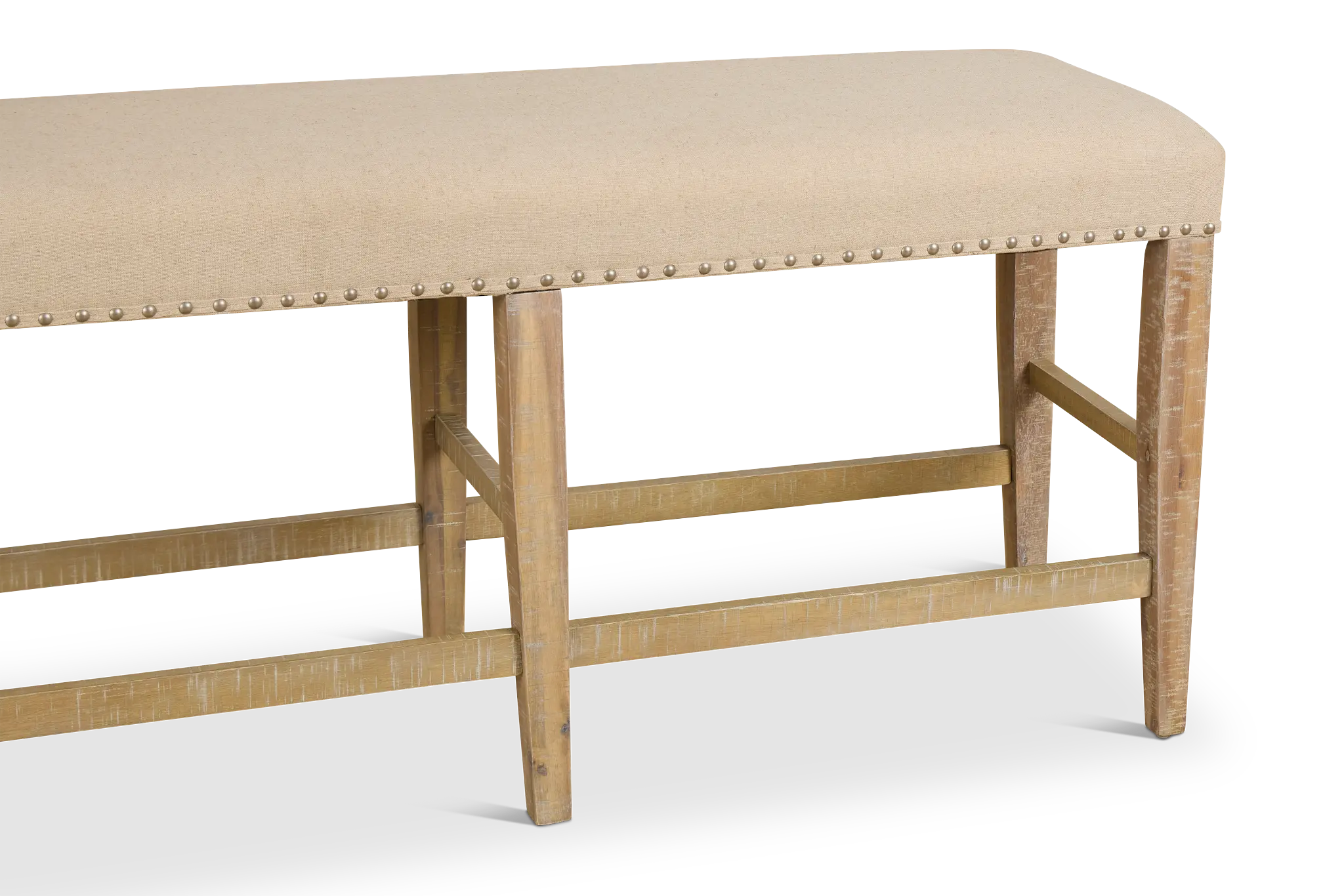 Joplin Light Tone High Upholstered Dining Bench Joplin Light Tone High Upholstered Dining Bench