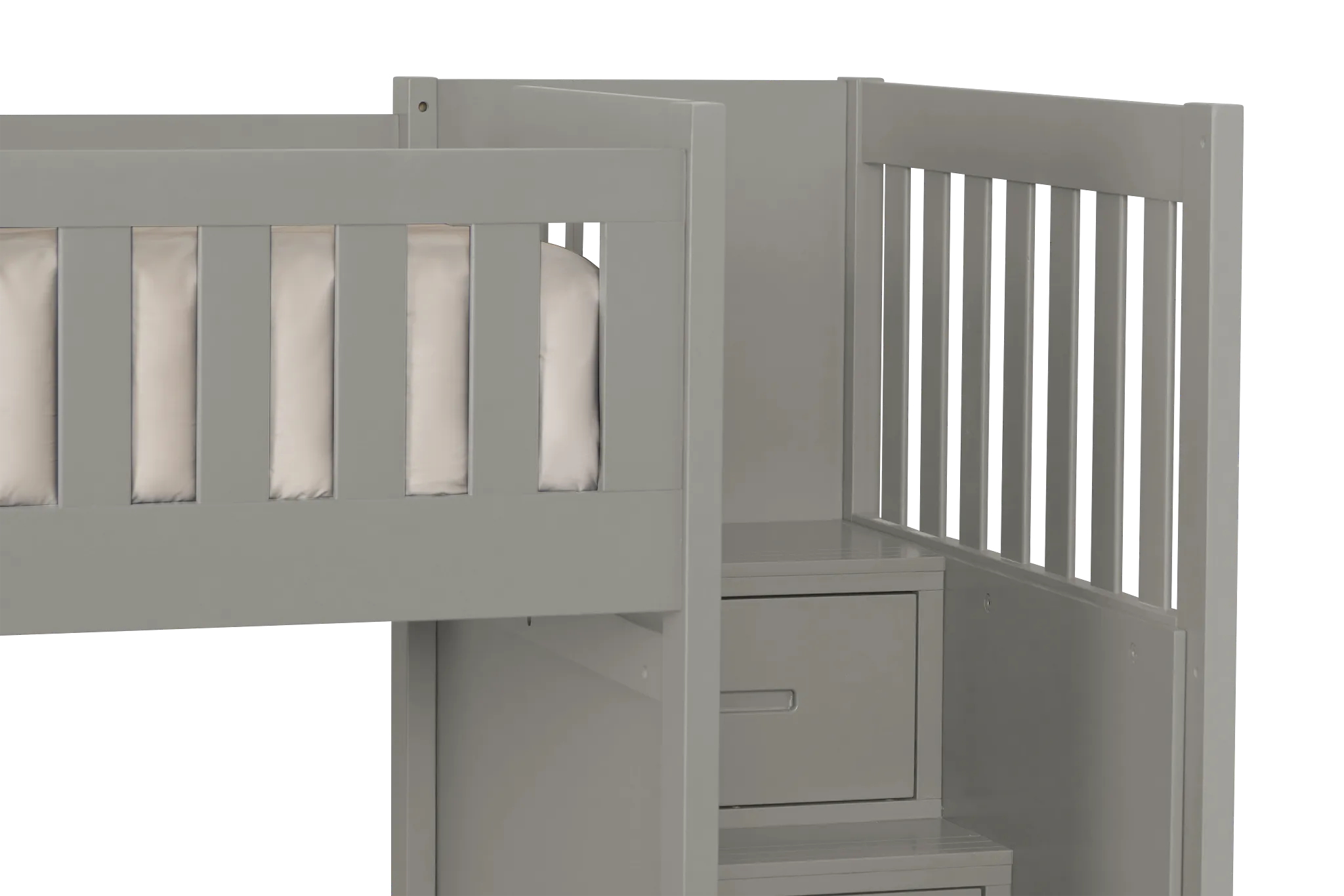 Charleston Gray Step Storage Bunk Bed