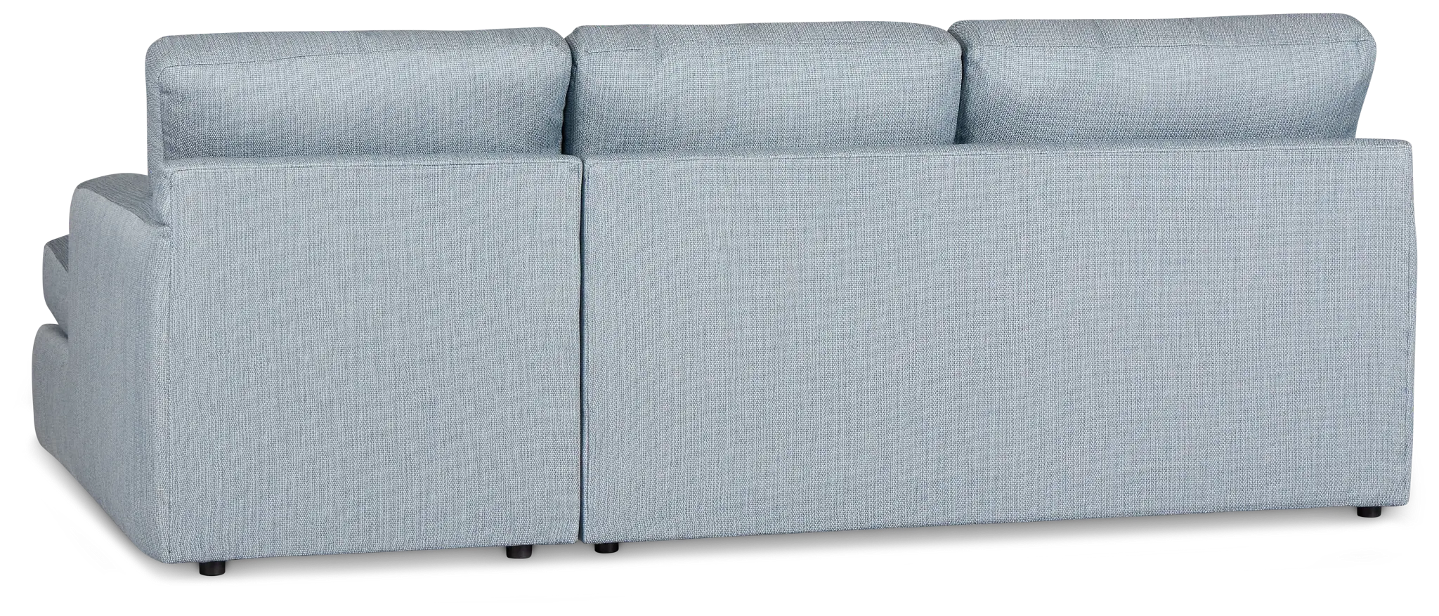 Rhodes Light Blue Fabric Right Chaise Sectional Rhodes Light Blue Fabric Right Chaise Sectional