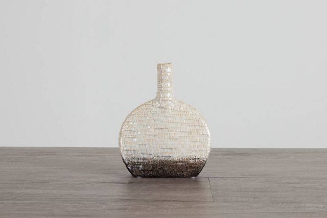 Theo Ivory Round Vase