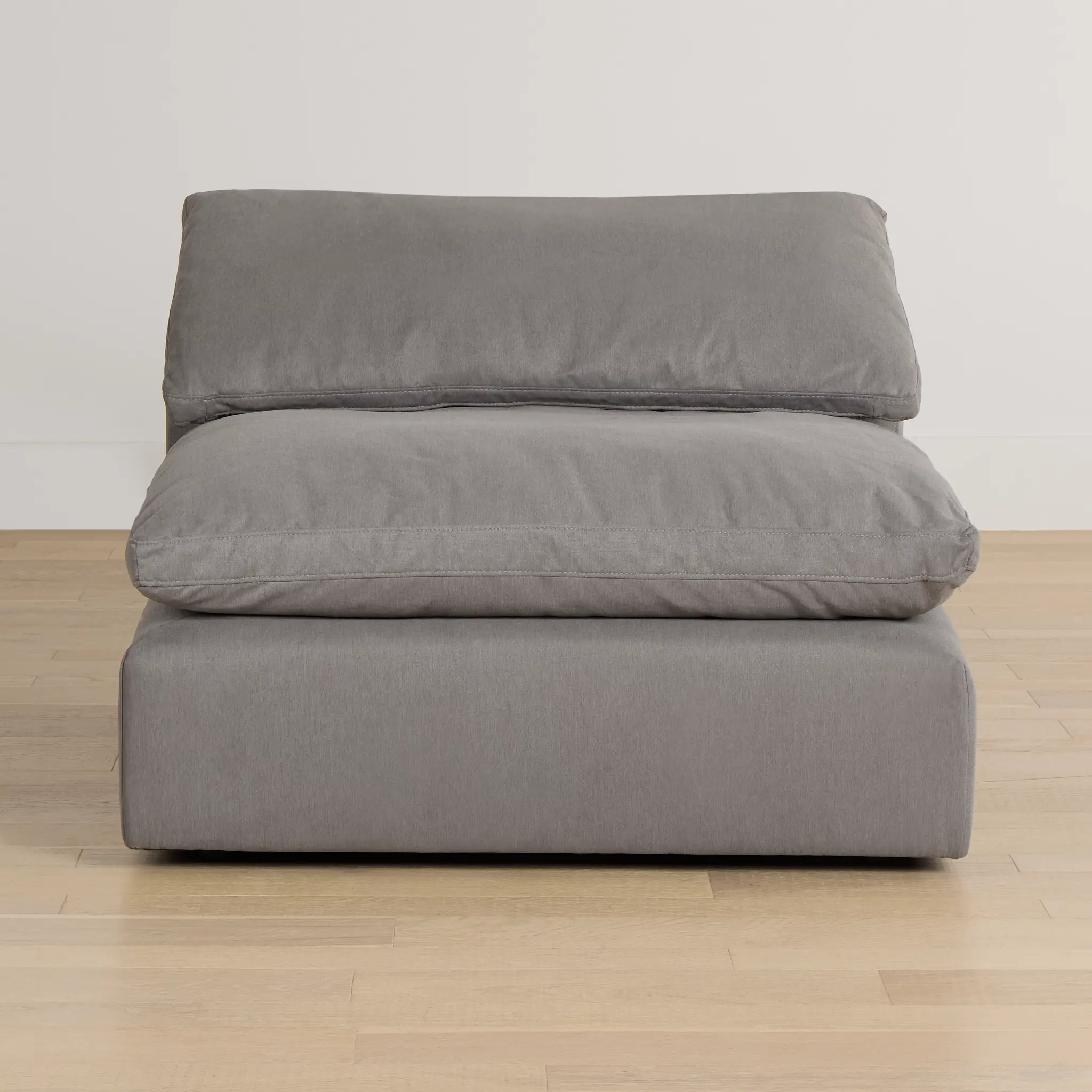Nixon Light Gray Fabric Armless Chair Nixon Light Gray Fabric Armless Chair