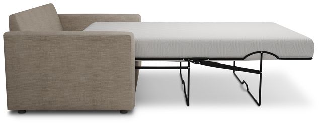 Siesta Victory Taupe Fabric Memory Foam Sleeper
