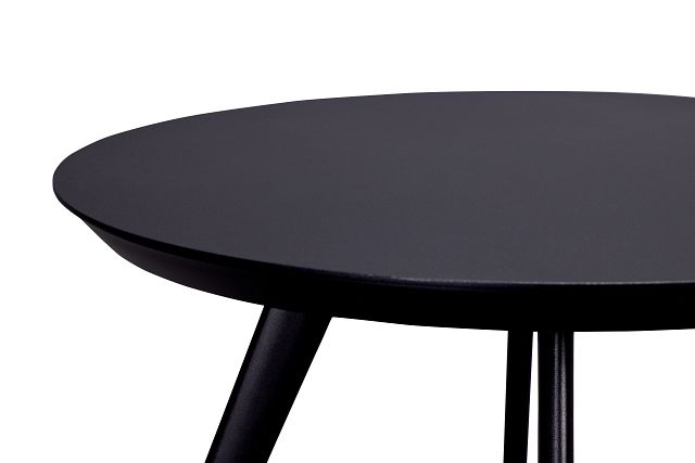 Malaga Black Round Coffee Table