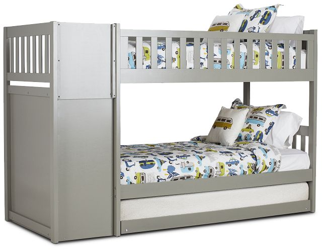 Bailey Gray Trundle Bunk Bed