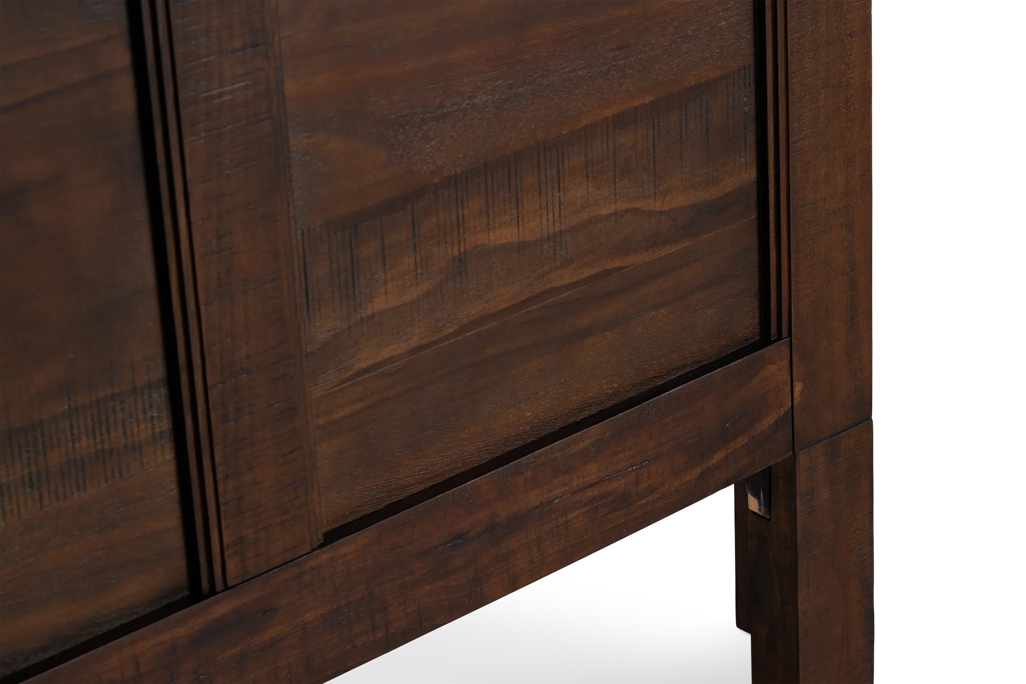 Heron Cove Mid Tone Panel Headboard With Lights