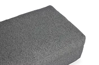 Veronica Dark Gray Down Ottoman