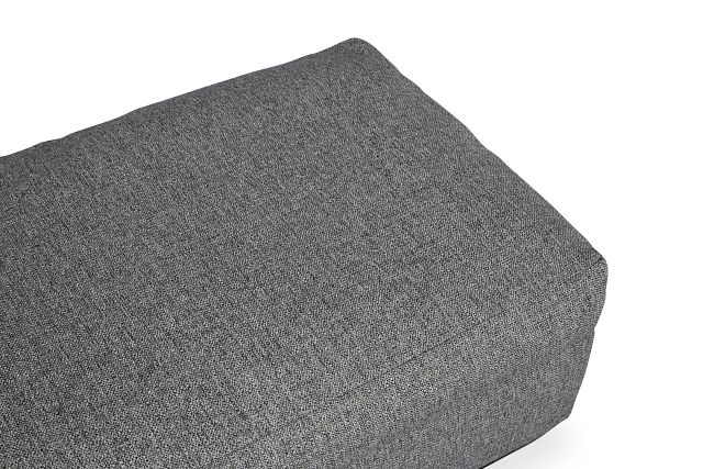 Veronica Dark Gray Down Ottoman