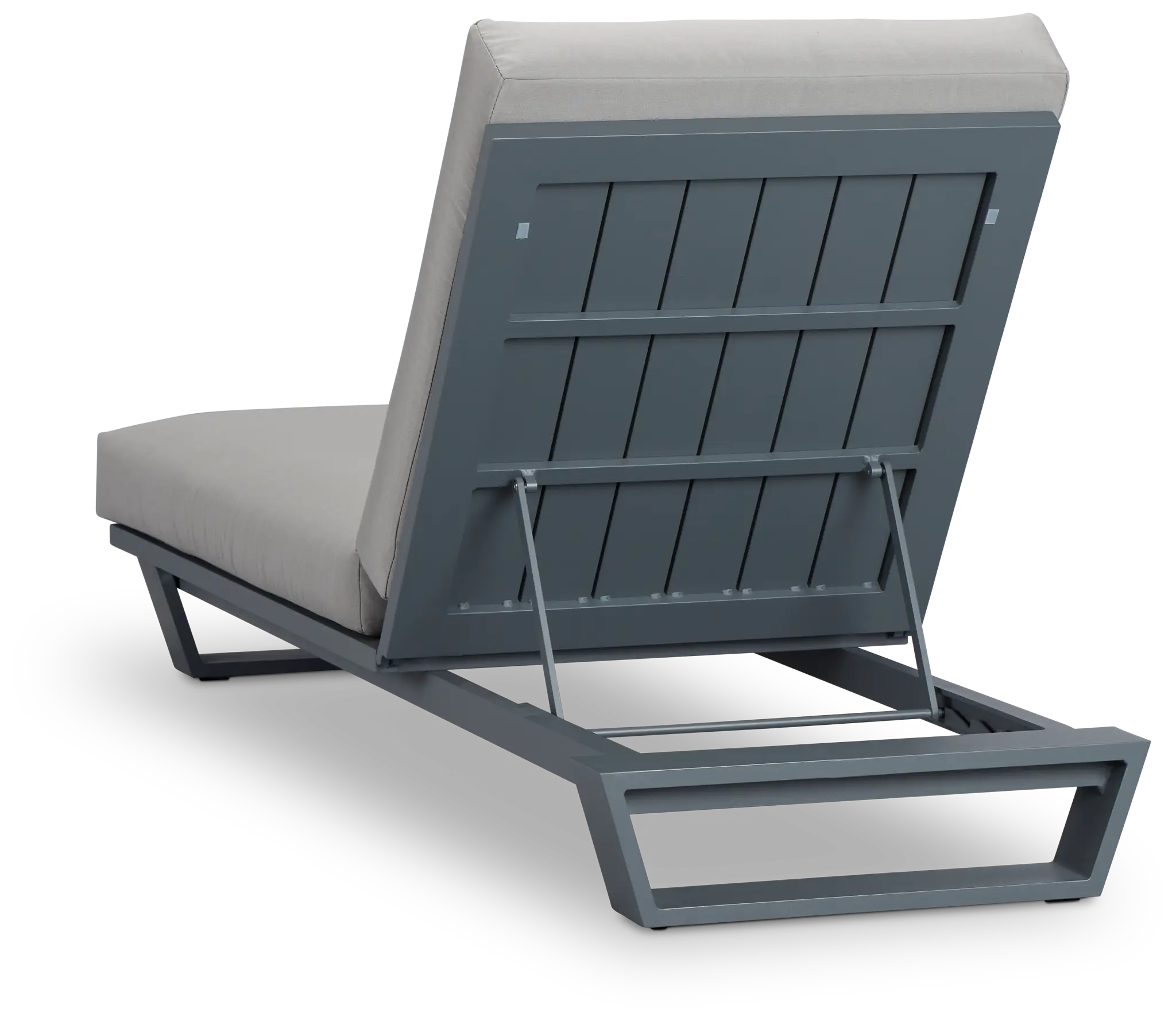 Exuma Gray Aluminum Cushioned Chaise Exuma Gray Aluminum Cushioned Chaise