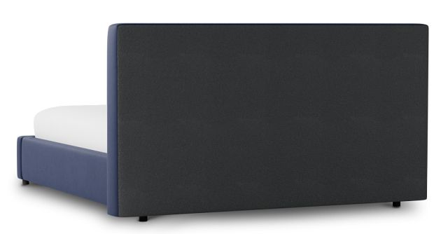 Grayton Joya Dark Blue 44" Upholstered Platform Bed