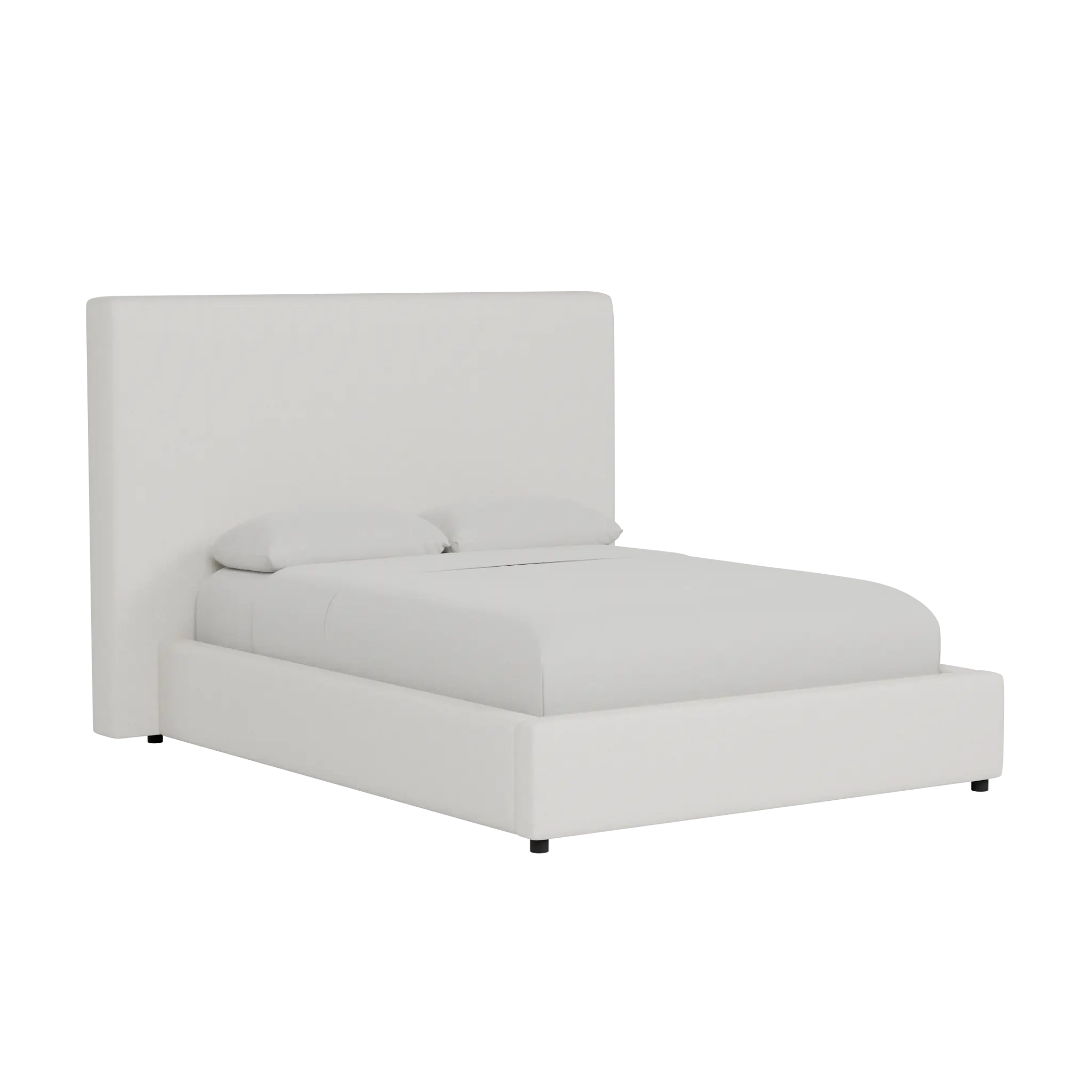 Grayton Natural Beauty Beige 54" Upholstered Platform Bed Grayton Natural Beauty Beige 54" Upholstered Platform Bed