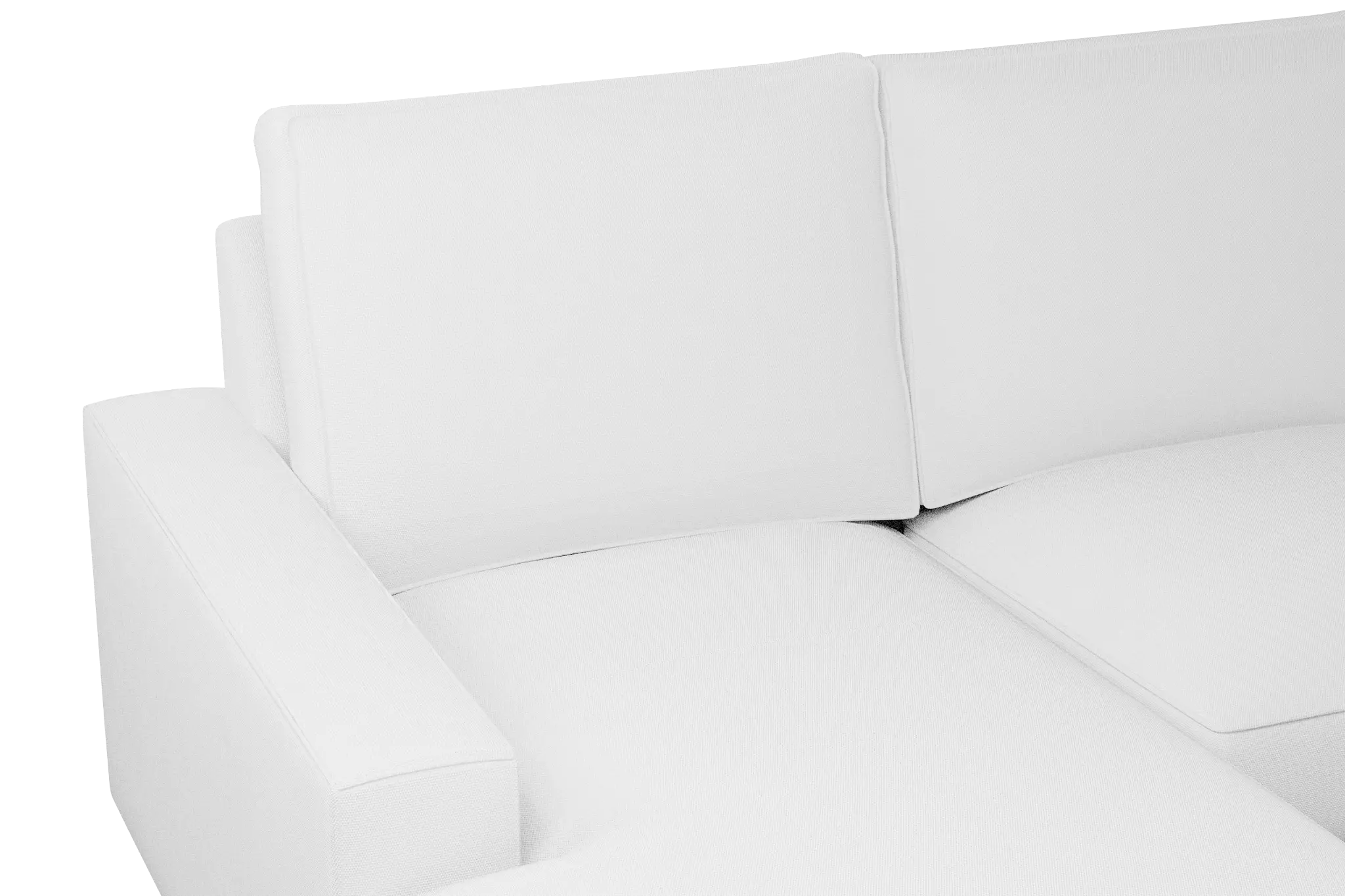 Edgewater Peyton White Large Left Chaise Sectional Edgewater Peyton White Large Left Chaise Sectional