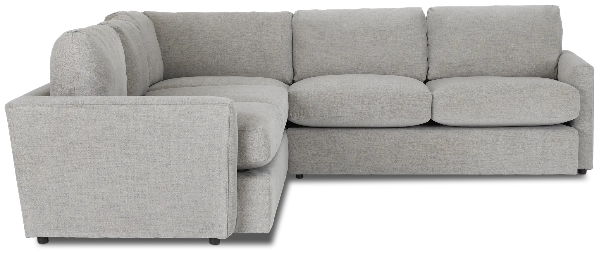 Noah Gray Fabric Small Two-arm Sectional Noah Gray Fabric Small Two-arm Sectional