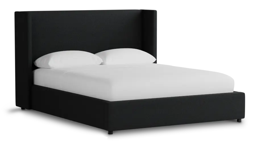 Captiva Elite Black 48" Upholstered Shelter Bed Captiva Elite Black 48" Upholstered Shelter Bed