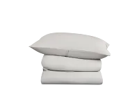 Rest & Renew Cotton Sateen Gray 300 Thread Duvet Set