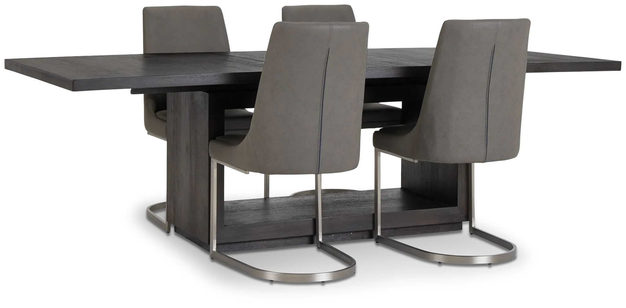 Madden Dark Tone Table & 4 Upholstered Chairs