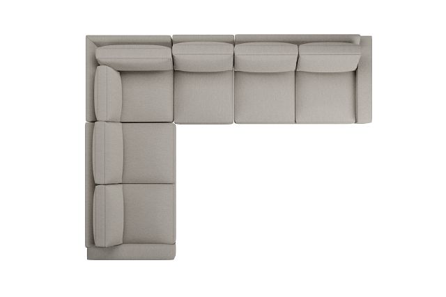 Edgewater Revenue Beige Medium Two-arm Sectional