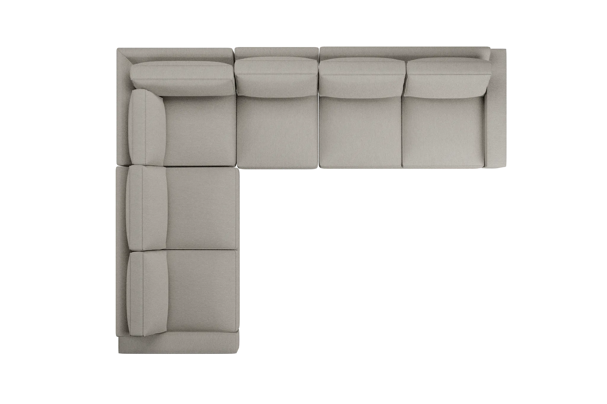 Edgewater Revenue Beige Medium Two-arm Sectional