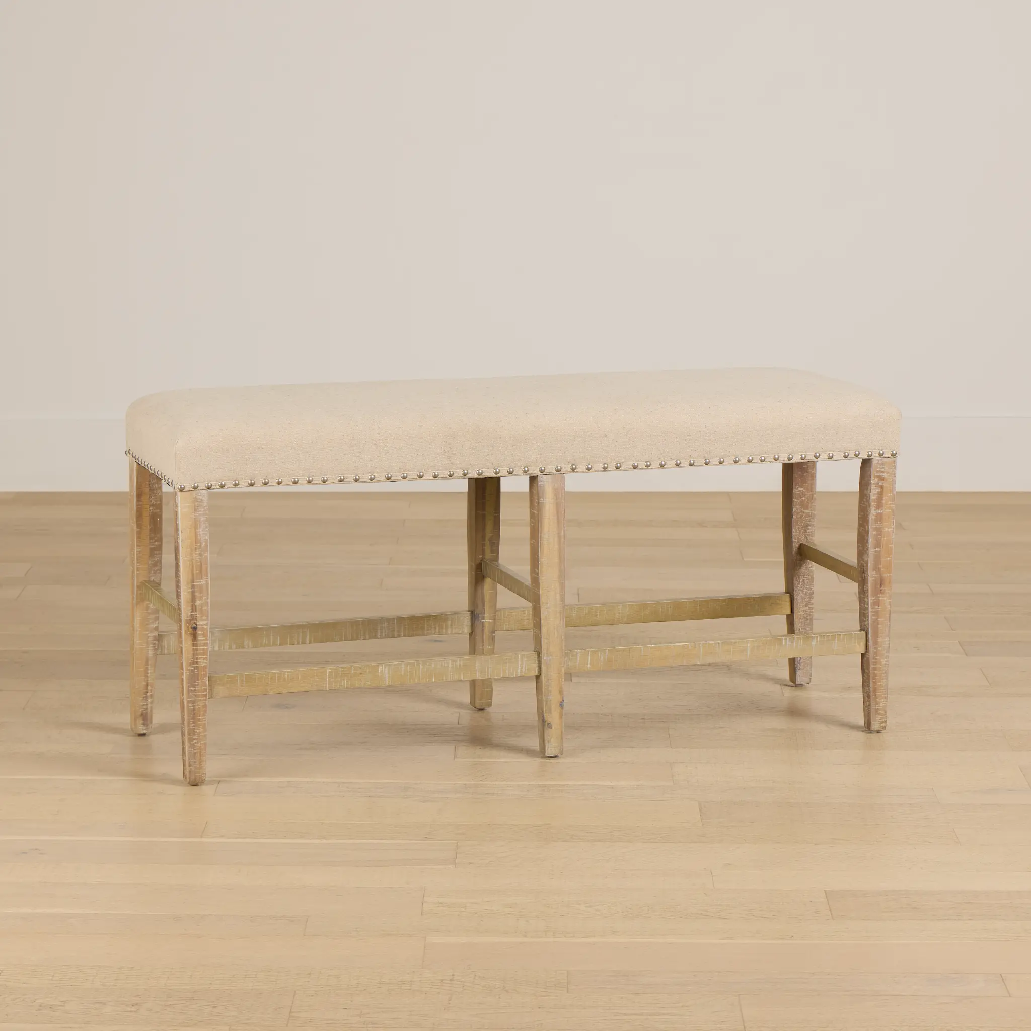 Joplin Light Tone High Upholstered Dining Bench Joplin Light Tone High Upholstered Dining Bench