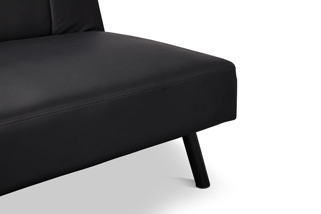 Andes Black Micro Sofa Futon