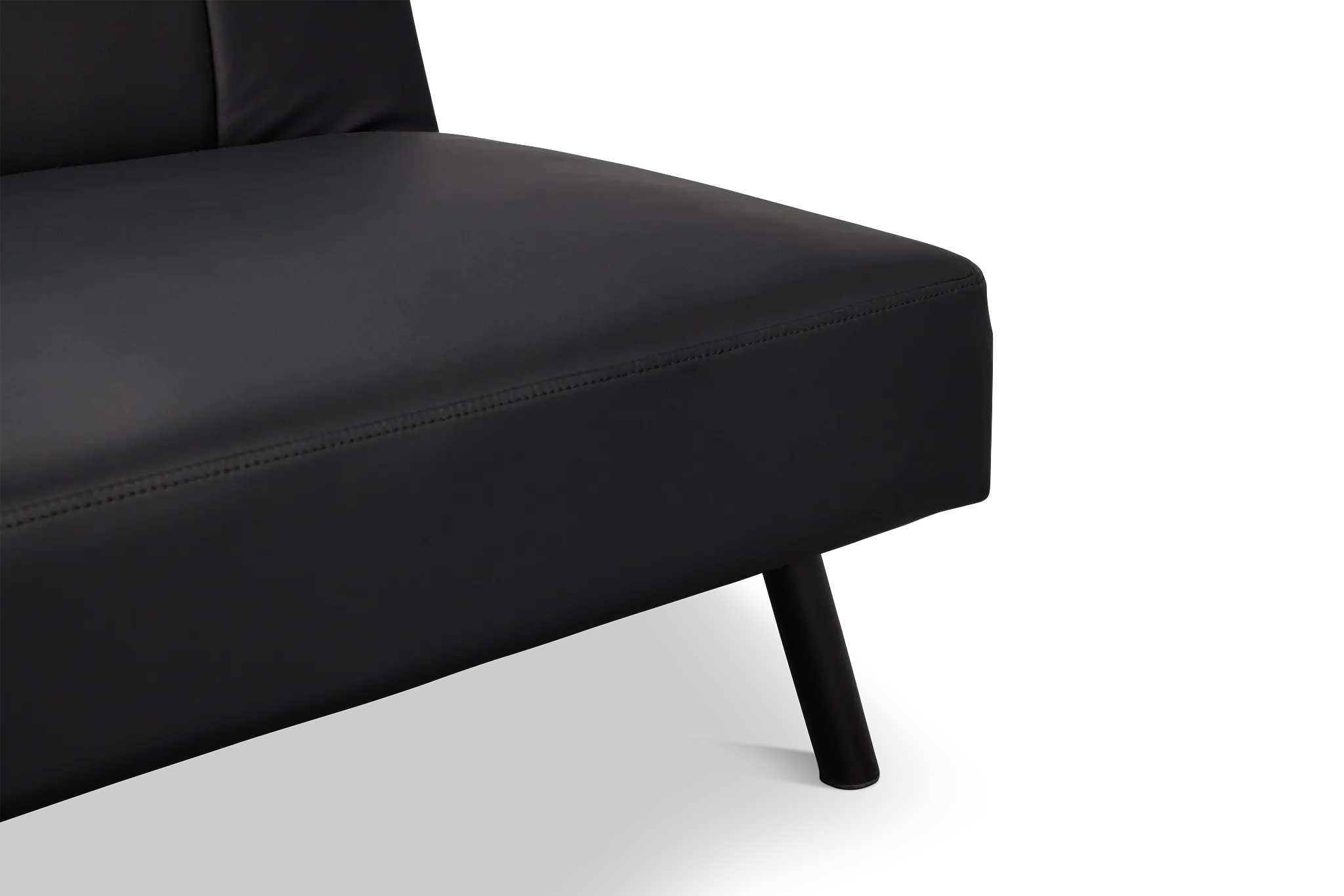 Andes Black Micro Sofa Futon