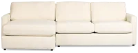 Maxwell Light Beige Fabric Left Chaise Sectional